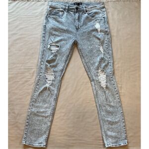 Empyre VERGE TAPERED SKINNY Gray Light Wash JEANS‎ SIZE 32